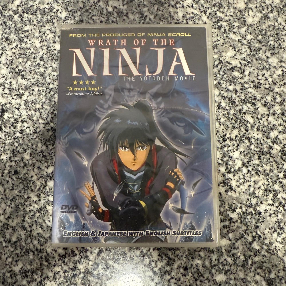 Wrath of the Ninja The Yotoden Movie DVD English Japanese Subtitles Anime